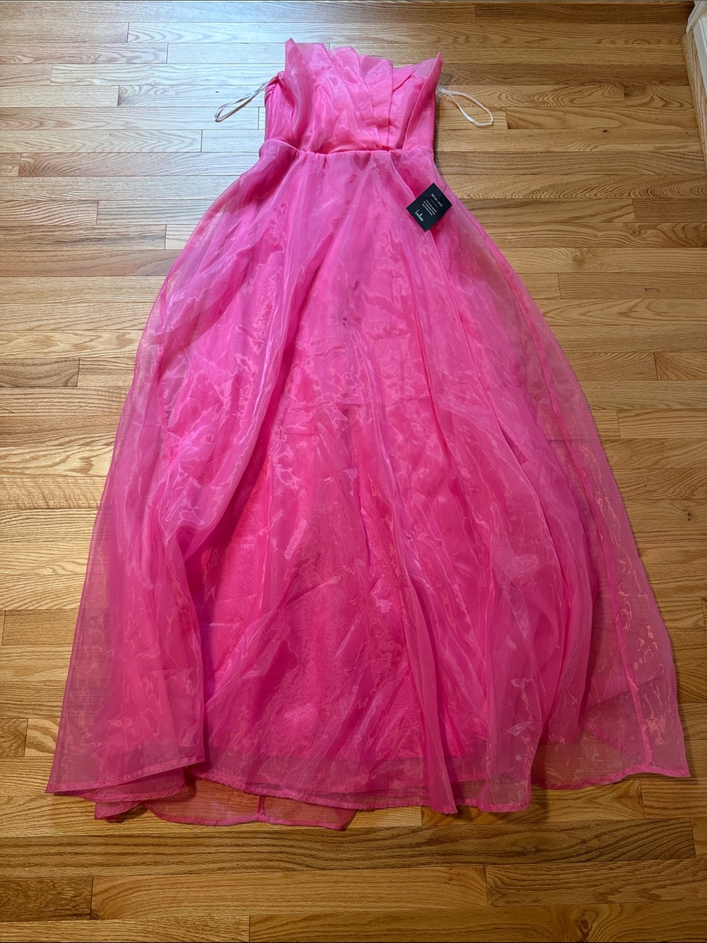 Lulu's Strapless Pink Dress